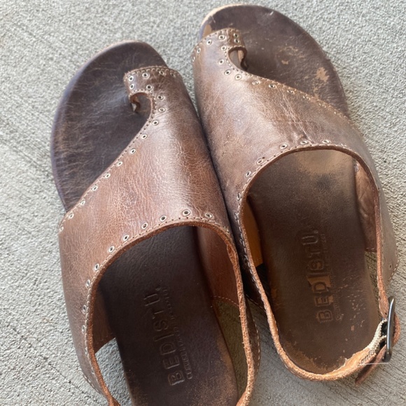 BedStu Misha Taupe Rustic Sandals Size 7 - Picture 2 of 3